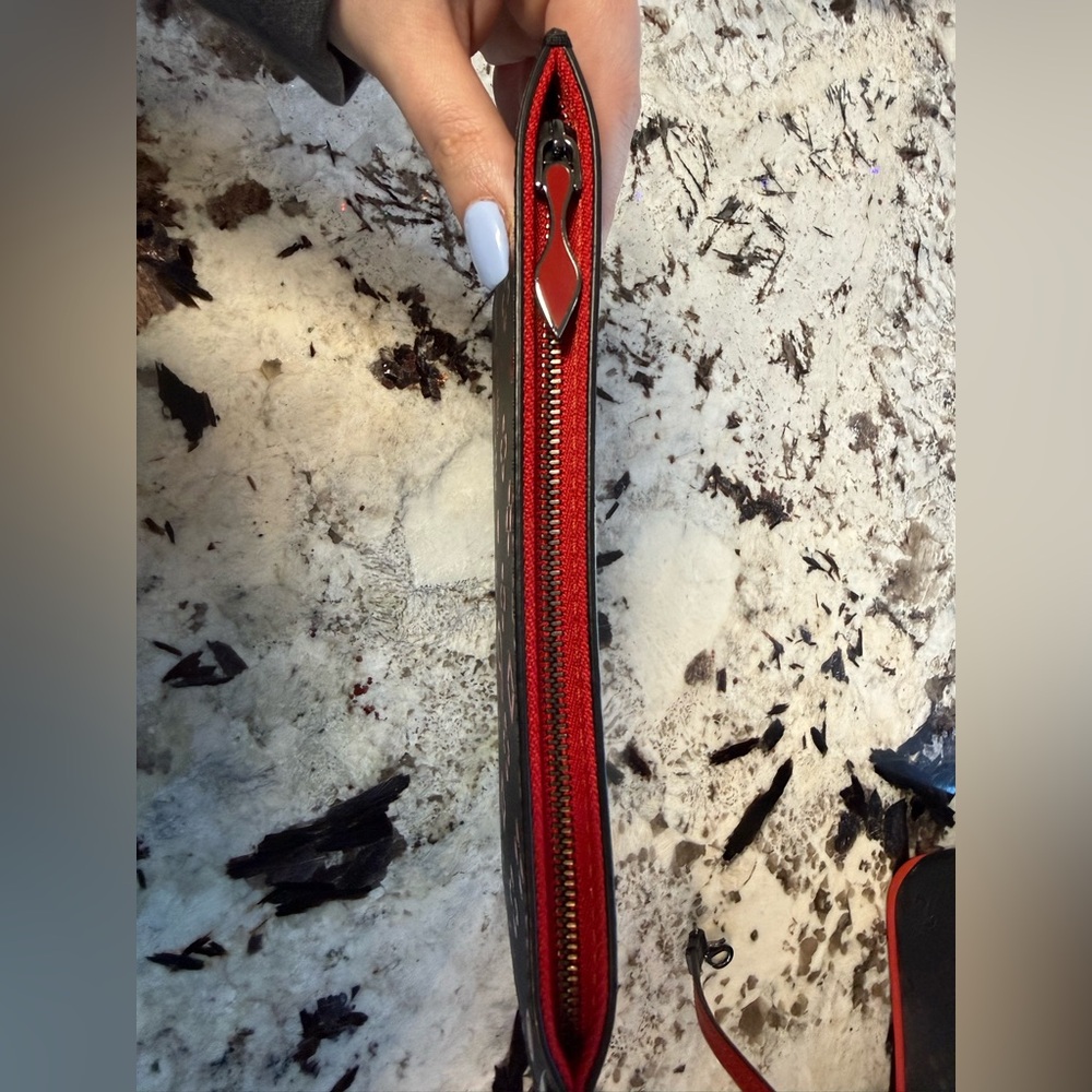 Christian Louboutin Large Cabata Loubinthesky Red and Black Tote Bag LIKE NEW! - Picture 10 of 14